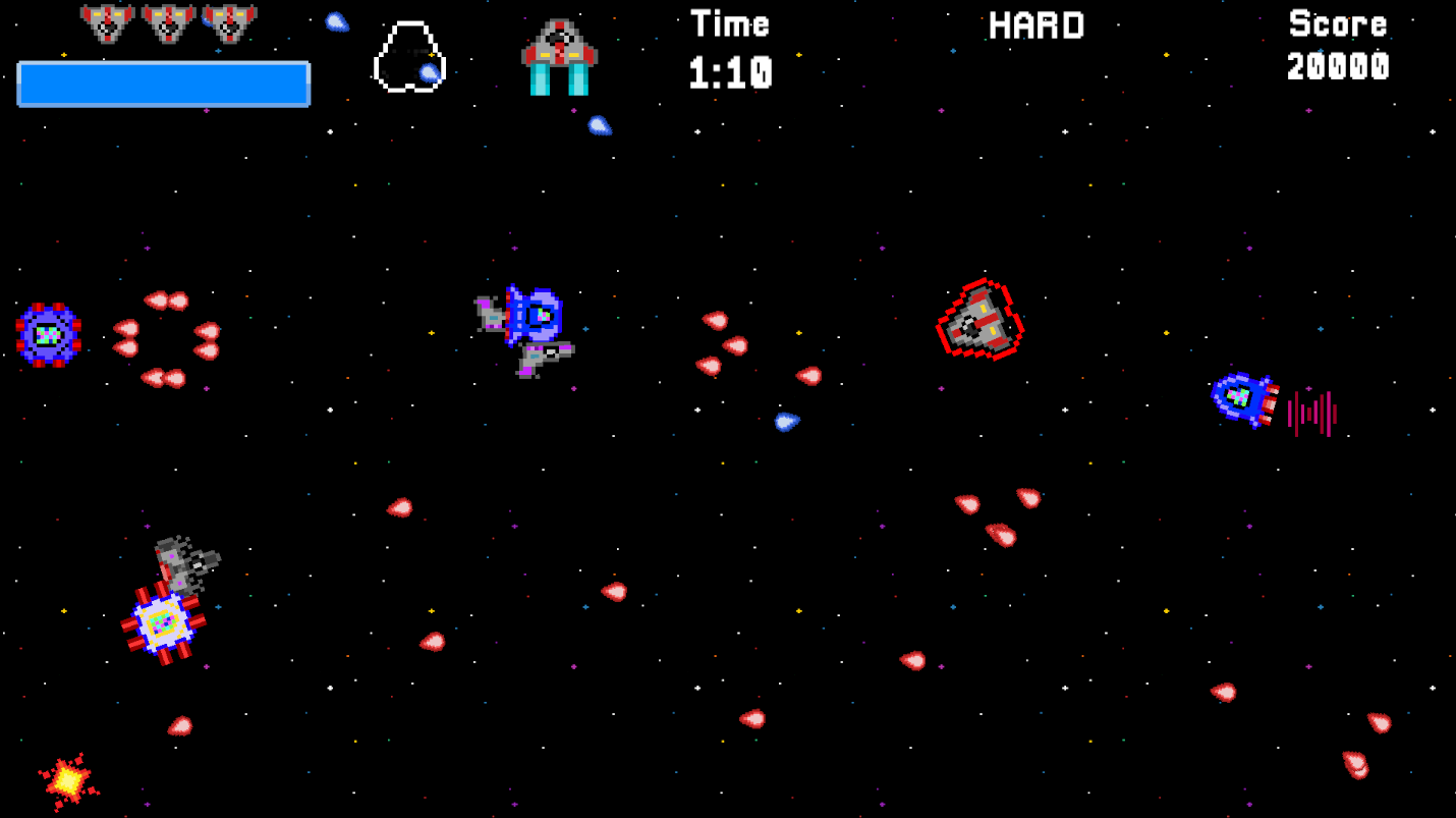 Impact Trial: Hyperchaos – Arcade Bullet Hell with Adaptive Difficulty